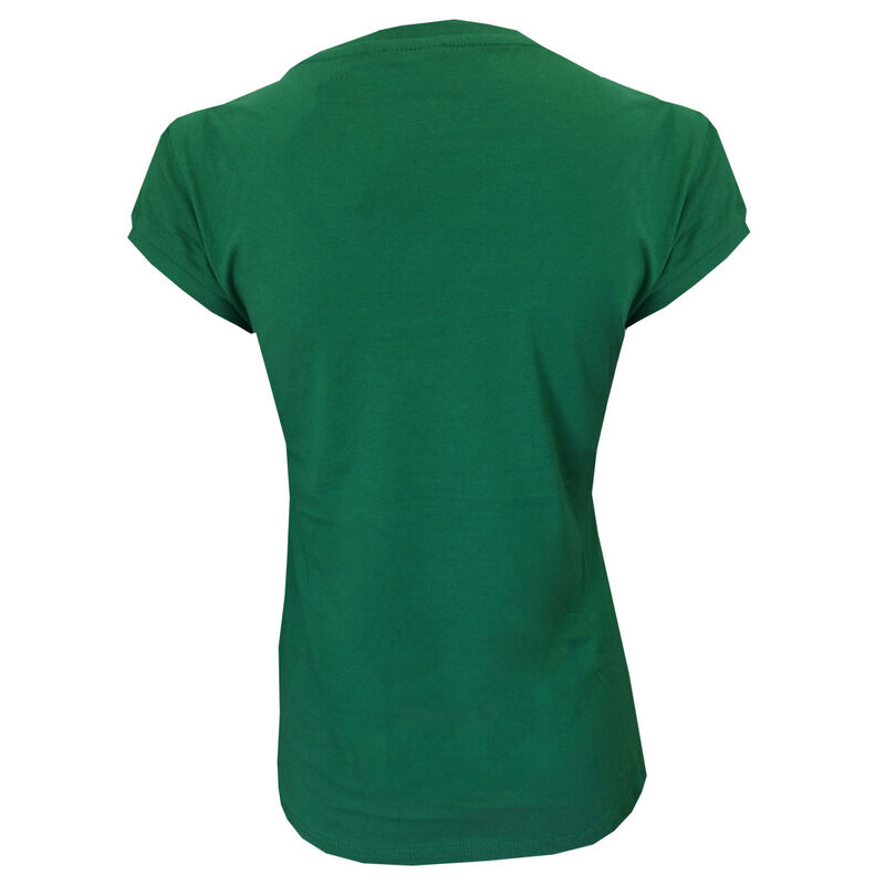 Ireland Heart Shamrock Ladies Tshirt- Green